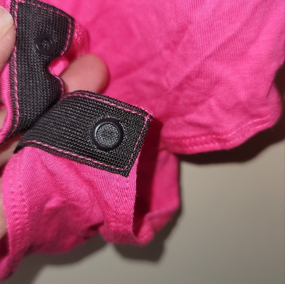 NWT Sheiugu Hot Neon Bright Pink Mock Turtleneck Long Sleeve Bodysuit Top - Picture 4 of 7